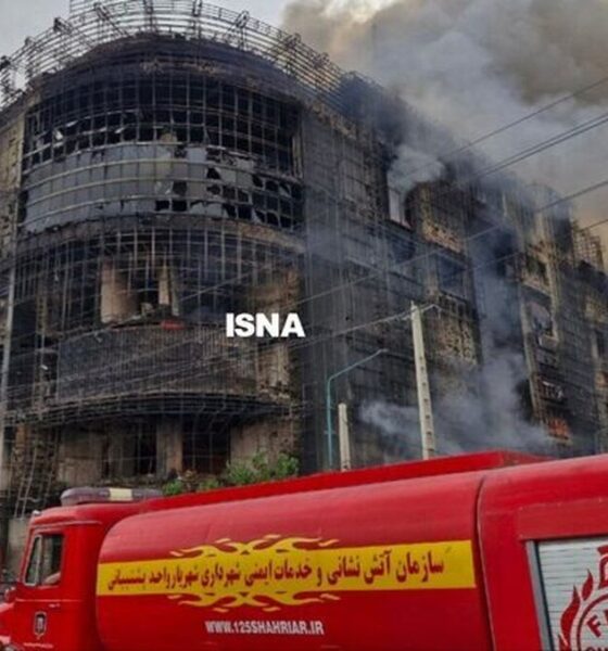تعداد مصدومان و کشته شدگان حریق یک پاساژ در تهران اعلام شد