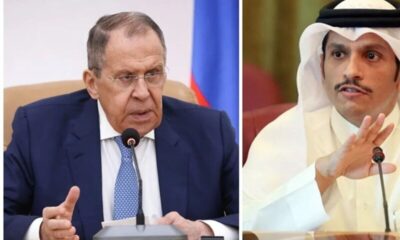 تماس تلفنی وزیر خارجه قطر با لاوروف درمورد وضعیت تنگه هرمز