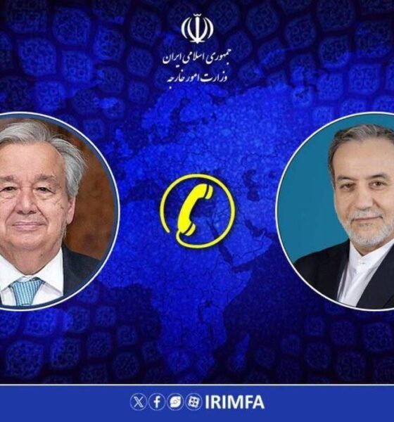 جزئیات گفت‌وگوی تلفنی وزیر امور خارجه با دبیر کل سازمان ملل متحد