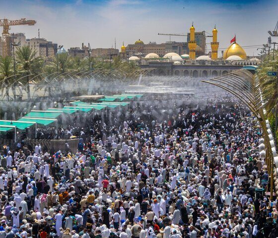 حضور گسترده زائران در کربلای معلی همزمان با روز عرفه و عید قربان