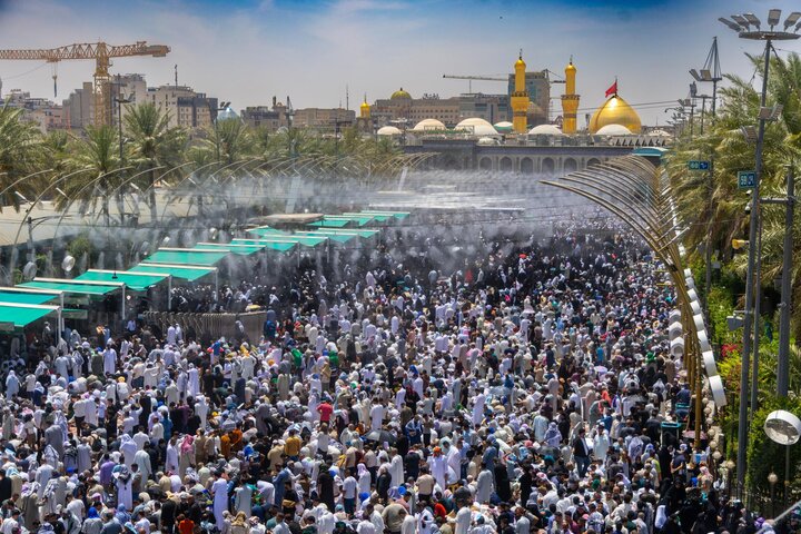 حضور گسترده زائران در کربلای معلی همزمان با روز عرفه و عید قربان