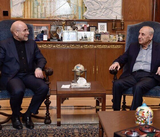 رئیس مجلس لبنان انتخاب مجدد قالیباف به عنوان رئیس مجلس را تبریک گفت