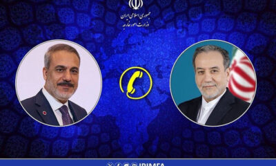 گفتگوی تلفنی عراقچی و فیدان وزرای امور خارجه ایران و ترکیه