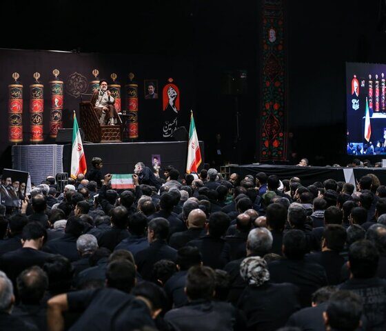 آخرین شب عزاداری در جوار محل شهادت قائد شهید انقلاب اسلامی برگزار شد