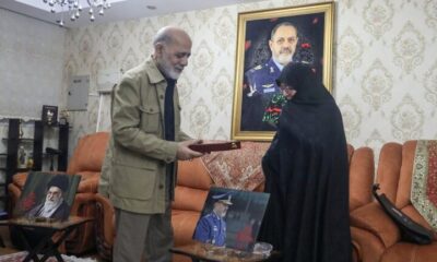 دیدار فرمانده قرارگاه‌خاتم با خانواده شهیدان نصیرزاده و دره‌باغی
