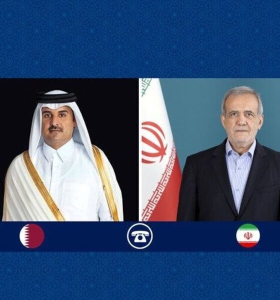 رایزنی تهران و دوحه درباره تحولات منطقه / تقدیر رئیس‌جمهور از نقش قطر در روند دیپلماسی