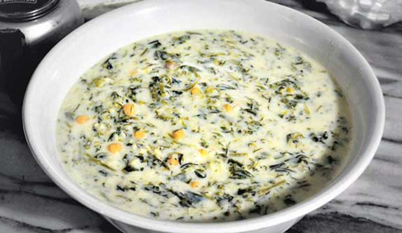 طرز تهیه اش ماست, آش ماست کرمانشاه