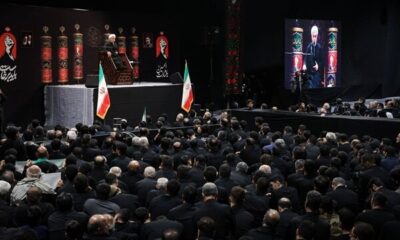عزاداری شب تاسوعا در جوار قتلگاه رهبر شهید انقلاب