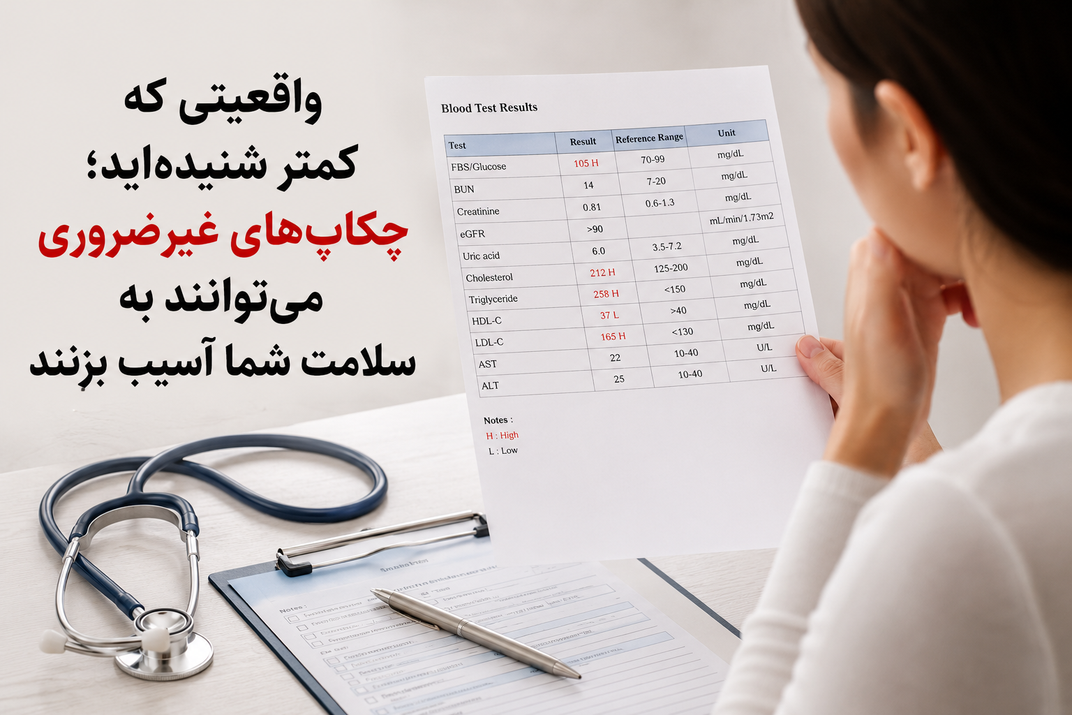 واقعیتی که کمتر شنیده‌اید؛ چکاپ‌های غیرضروری گاهی می‌توانند به سلامت شما آسیب بزنند