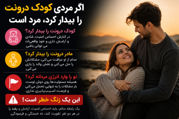 اگر مردی «کودک درونت» را بیدار کرد، مرد است یا افسانه؟ نشانههای یک رابطه سالم را بشناسید اگر مردی «کودک درونت» را بیدار کرد، مرد است یا افسانه؟ نشانههای یک رابطه سالم را بشناسید