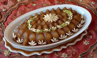 طرز تهیه حلوای عربی با شیر خشک ؛ چه کار کنیم تا حلوا نسوزد؟
