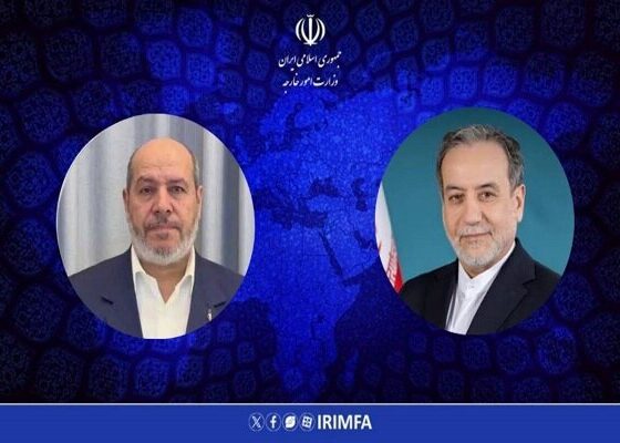 پیام تبریک عراقچی به رئیس جدید دفتر سیاسی حماس